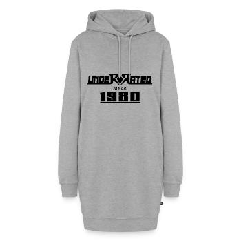 1980 anniversaire 42 ans édition sous-estimée - Sweat-shirt à capuche long Femme - gris chiné - Devant