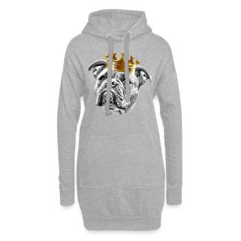 Bouledogue Vieux Bouledogue Anglais Chien Chiens - Sweat-shirt à capuche long Femme - gris chiné - Devant