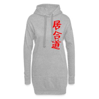 Iaido - Hoodie-Kleid - Grau meliert - Vorne
