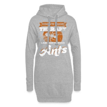 Ameisen beobachten - Hoodie-Kleid - Grau meliert - Vorne