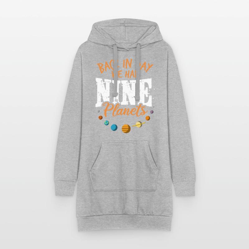 9 planets - Pluto solar system dwarf planet saying Hoodie Dress