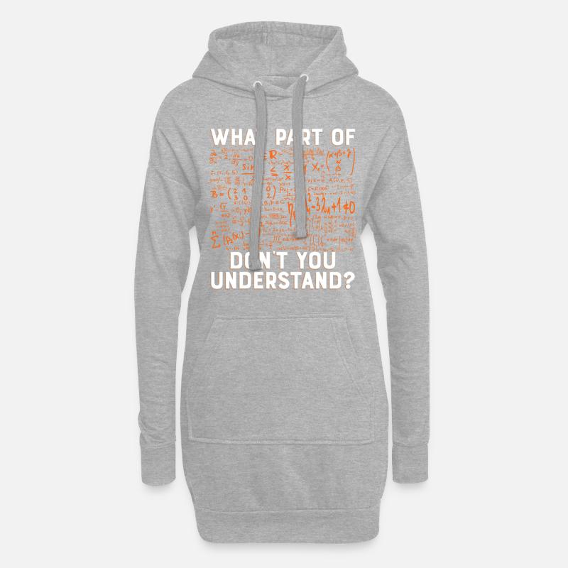 Science physics math gift formula - Hoodie Dress - heather grey