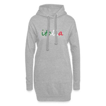 Italien - Hoodie-Kleid - Grau meliert - Vorne