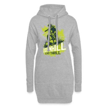 Downhill Geschenk - Hoodie-Kleid - Grau meliert - Vorne