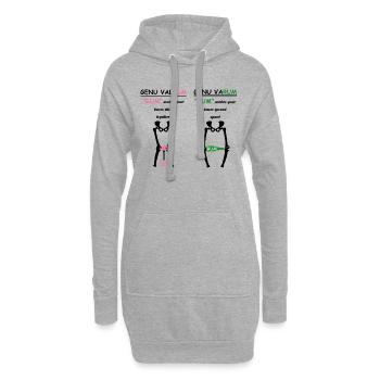 Physiotherapie Geschenk - Hoodie-Kleid - Grau meliert - Vorne