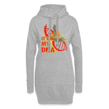 Stand Up Paddling Geschenk - Hoodie-Kleid - Grau meliert - Vorne