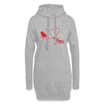 Motif d’observation des oiseaux cool pour les ornithologues amateurs - Sweat-shirt à capuche long Femme - gris chiné - Devant