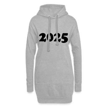 2025 - Hoodie-Kleid - Grau meliert - Vorne