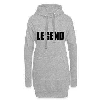 Legend - Hoodie-Kleid - Grau meliert - Vorne