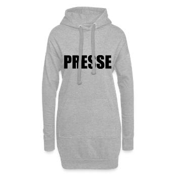 Presse - Hoodie-Kleid - Grau meliert - Vorne