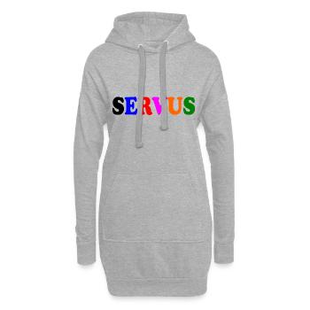 Servus - Hoodie-Kleid - Grau meliert - Vorne