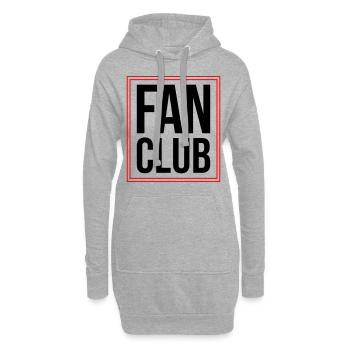 Fan Club - Sweat-shirt à capuche long Femme - gris chiné - Devant