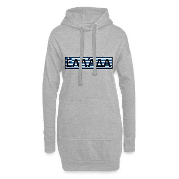 Grèce Drapeau Europe Athènes Crète Kos Kos - Sweat-shirt à capuche long Femme - gris chiné - Devant