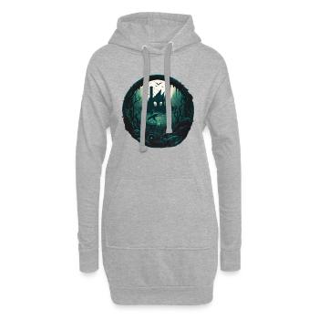 Die Versunkene Stadt Atlantis - Hoodie-Kleid - Grau meliert - Vorne