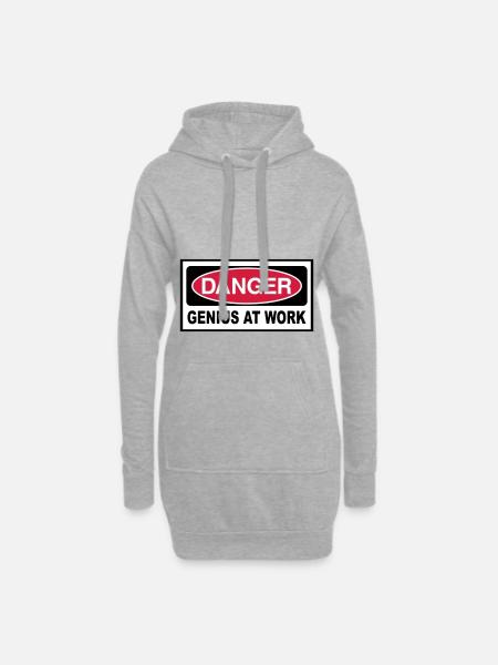 Genie - Hoodie-Kleid - Grau meliert