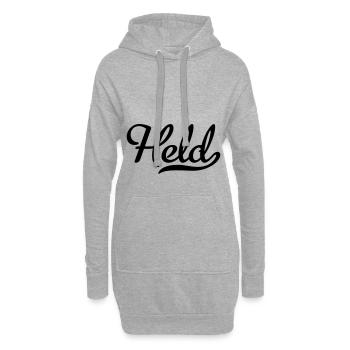 Held - Hoodie-Kleid - Grau meliert - Vorne