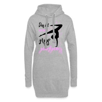 Das Ist Mein Handstand Shirt - Hoodie-Kleid - Grau meliert - Vorne