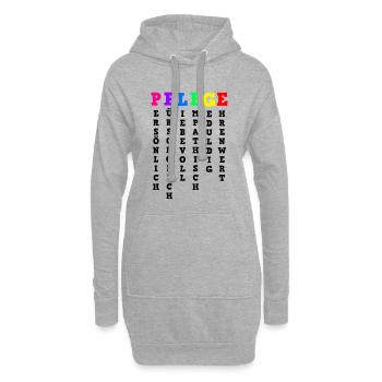 Altenpflege Definition Von Pflege - Hoodie-Kleid - Grau meliert - Vorne