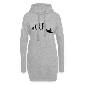 Cadeau Bodyboarding Evolution Bodyboard - Sweat-shirt à capuche long Femme - gris chiné - Devant