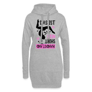 Turnen Das Ist Mein Handstand Shirt - Hoodie-Kleid - Grau meliert - Vorne