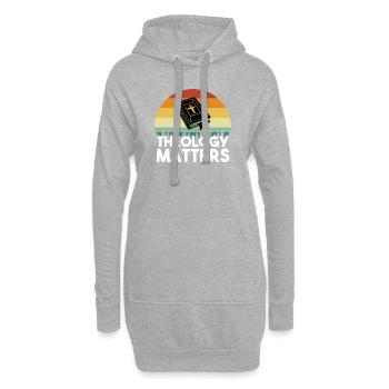Theology Matters Christian Seminary - Sweat-shirt à capuche long Femme - gris chiné - Devant