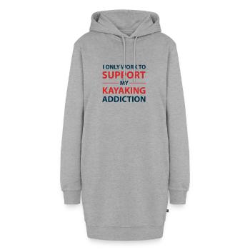 Kayak - Sweat-shirt à capuche long Femme - gris chiné - Devant