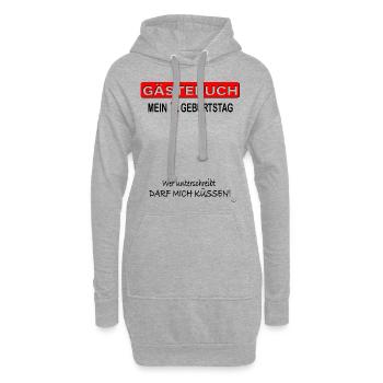 1. Geburtstag Süßes Geschenkidee zum 1. Jahrestag - Hoodie-Kleid - Grau meliert - Vorne