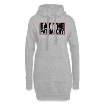Cadeau féministe féministe féministe - Sweat-shirt à capuche long Femme - gris chiné - Devant