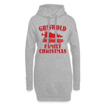 Weihnachten Griswold Family Christmas Geschenk - Hoodie-Kleid - Grau meliert - Vorne