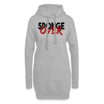 Proverbe Denglisch cadeau de proverbe - Sweat-shirt à capuche long Femme - gris chiné - Devant