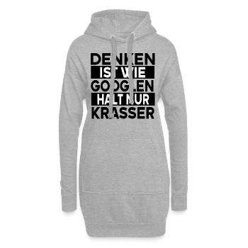 Cadeau de sarcasme drôle de blague - Sweat-shirt à capuche long Femme - gris chiné - Devant