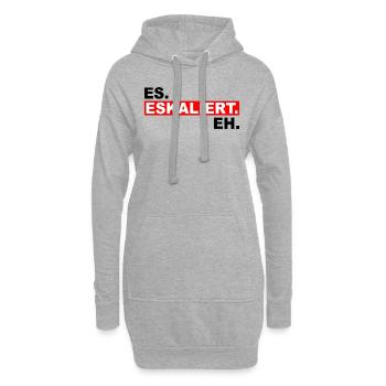 Partys Feiern Apres Ski Bier Saufen Rave Geschenk - Hoodie-Kleid - Grau meliert - Vorne