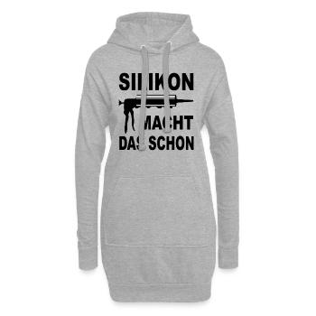 Handwerker Silikon blackHandwerker Silikon macht d - Hoodie-Kleid - Grau meliert - Vorne
