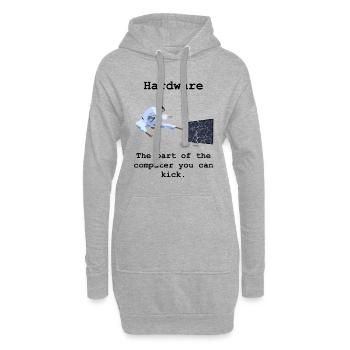 Programming Programmierer Informatik Hardware - Hoodie-Kleid - Grau meliert - Vorne