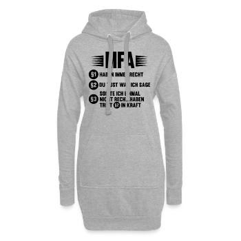 MFA Arzthelferin Medizinische Fachangestellte - Hoodie-Kleid - Grau meliert - Vorne