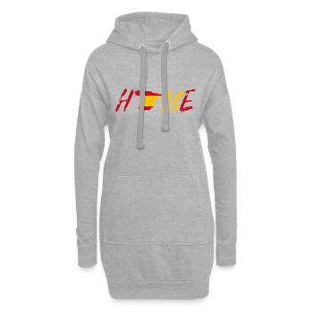 Espagne Domicile - Sweat-shirt à capuche long Femme - gris chiné - Devant