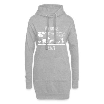 Landwirt Führungskraft - Hoodie-Kleid - Grau meliert - Vorne