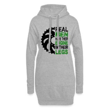 Männer Rennrad - Hoodie-Kleid - Grau meliert - Vorne