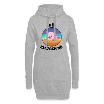 Blobfisch Tauchen Tier Meereskreatur Squad Fisch - Hoodie-Kleid - Grau meliert - Vorne