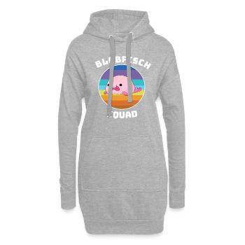 Blobfisch Tauchen Tier Meereskreatur Squad Fisch - Hoodie-Kleid - Grau meliert - Vorne