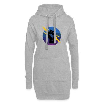 Elektriker Elektroniker Vintage Retro Premium - Hoodie-Kleid - Grau meliert - Vorne