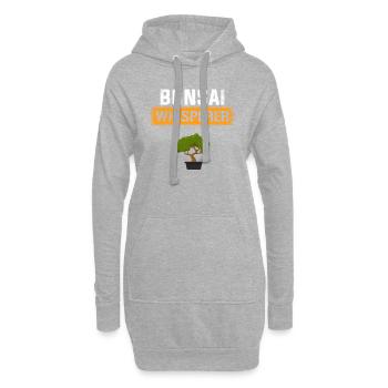 Bonsai-Flüsterer, Bonsai - Hoodie-Kleid - Grau meliert - Vorne