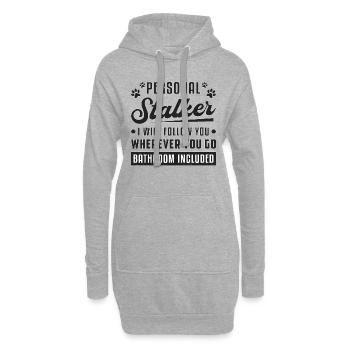 Retriever Hund Hunde Hundehalter Tier Geschenkidee - Hoodie-Kleid - Grau meliert - Vorne