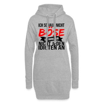 Lustige Sprüche Beleidigungen Sarkasmus - Hoodie-Kleid - Grau meliert - Vorne