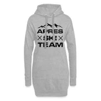 apres ski team - Hoodie-Kleid - Grau meliert - Vorne