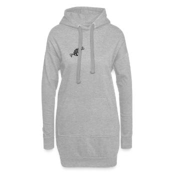 Candy Süßigkeiten Funny Geschenk - Hoodie-Kleid - Grau meliert - Vorne