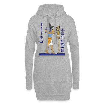 Anubis - Hoodie-Kleid - Grau meliert - Vorne