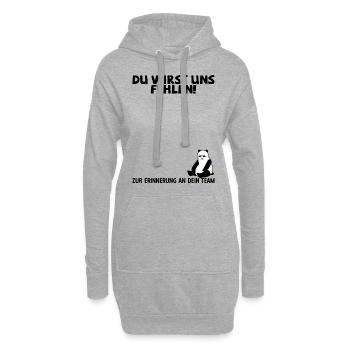 Jobwechsel Neuer Job Abschied Abschiedsgeschenk - Hoodie-Kleid - Grau meliert - Vorne