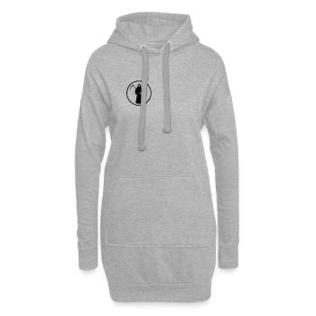 Tête de mort squelette horreur horreur sombre Horreur Skulls - Sweat-shirt à capuche long Femme - gris chiné - Devant