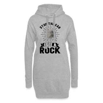 Geology Geologist Stones Stone Collectors - Hoodie Dress - heather grey - Front